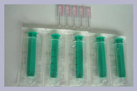 Syringe, sterile 20ml with Luer Slip + Cannula 5pcs. pack